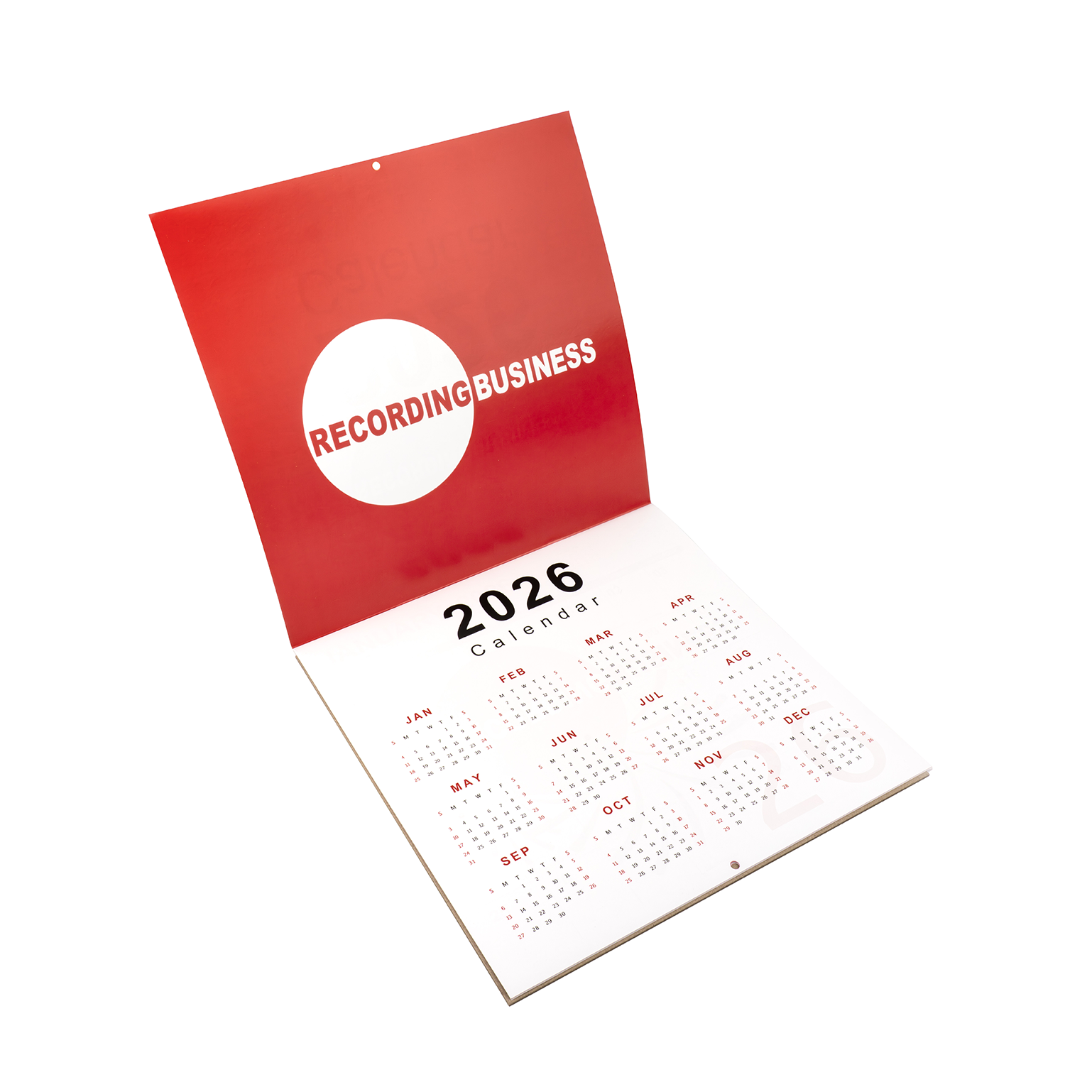 Recording Business 2026 Calendar