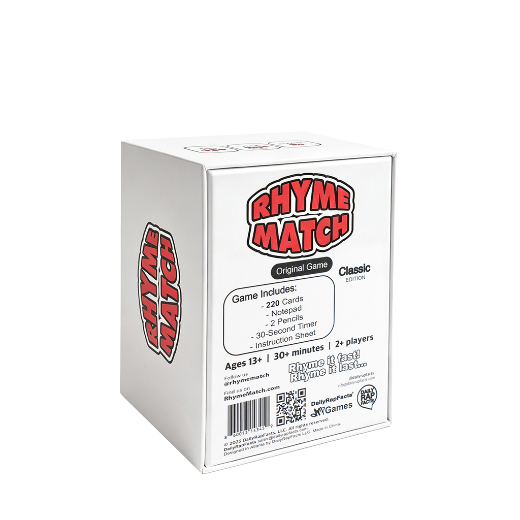 Back of Rhyme Match: Fast Thinking Rhyming Classic Game