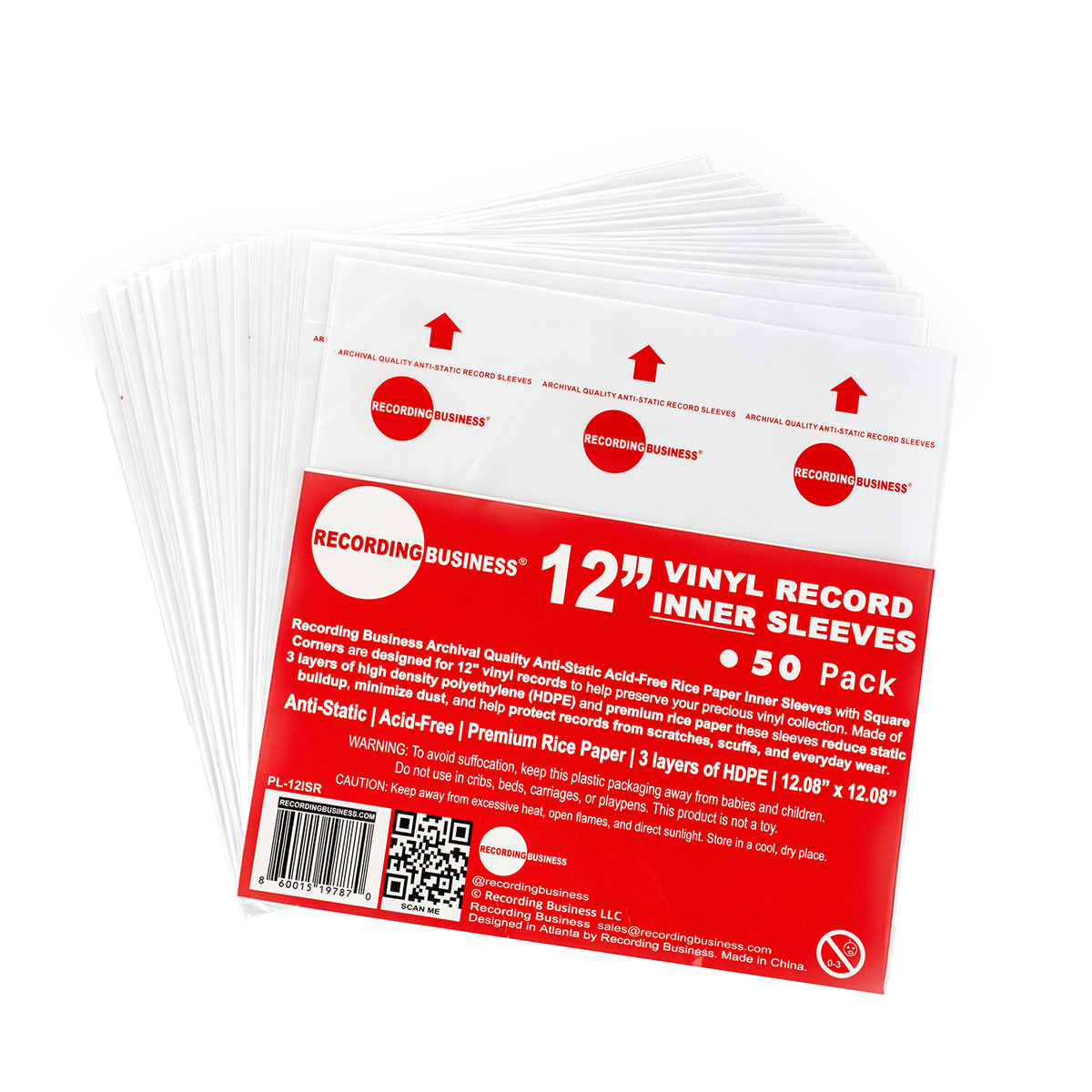 12” Vinyl Record Inner Sleeves