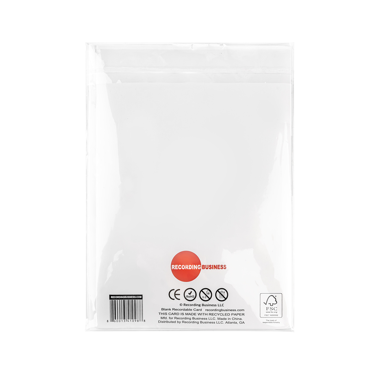 Blank Recordable Greeting Card