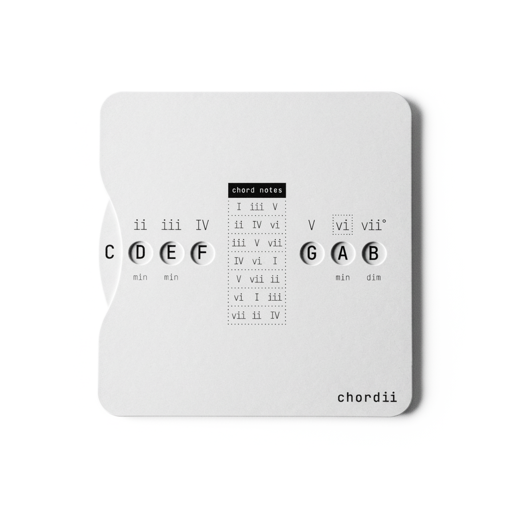 Chordii Music Theory Wheel (Chord Wheel for Songwriting & Learning)