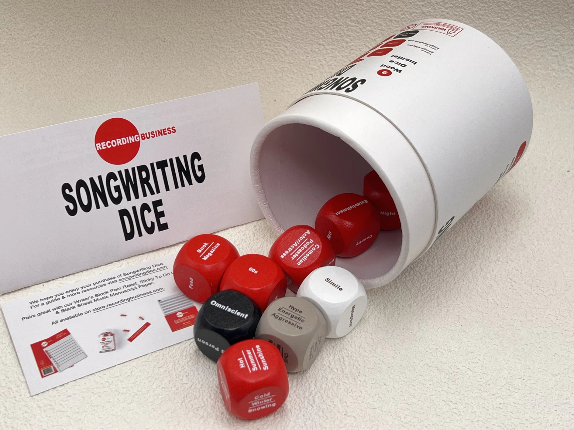 Songwriting Dice: 9 Songwriting Dice for All Genres