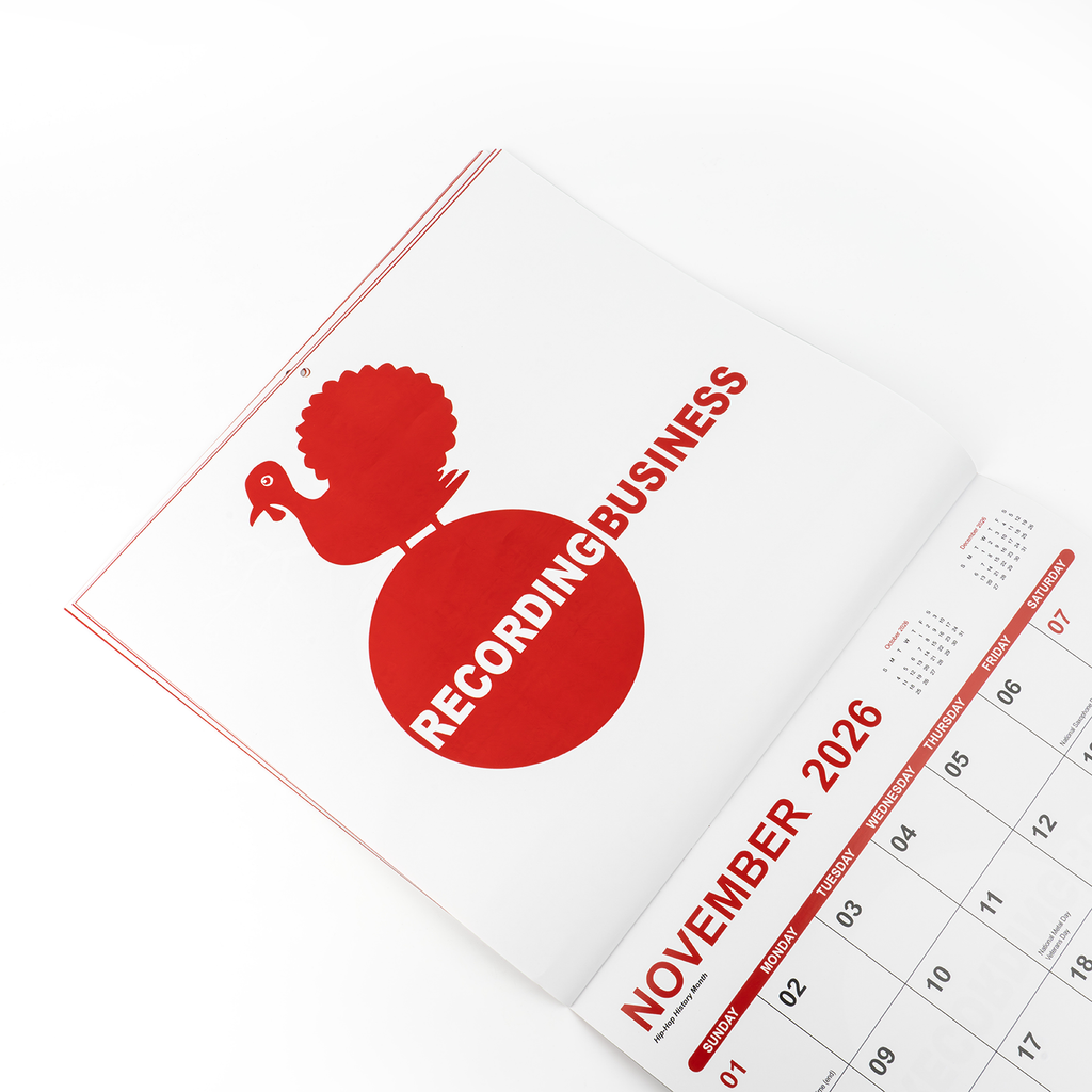 Recording Business 2026 Calendar