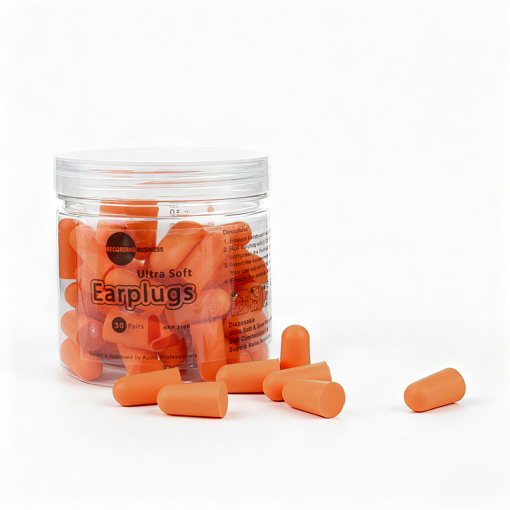 Ultra Soft Earplugs – 30 Pairs - 31 dB NRR (Orange)