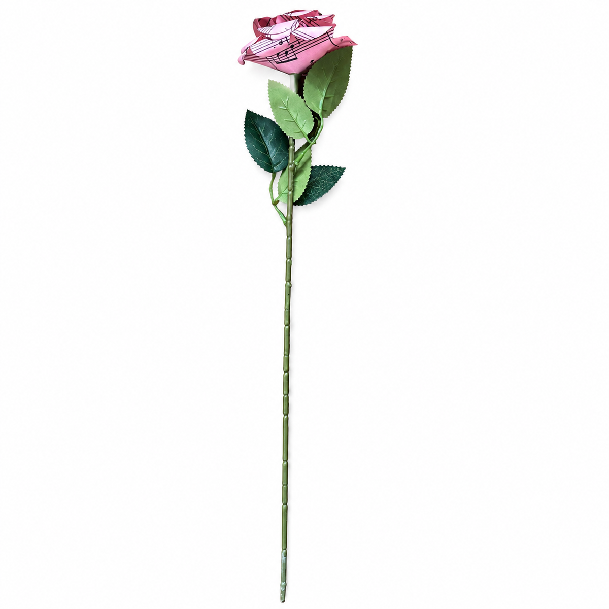 Handmade Sheet Music Rose Paper Flowers (Pink)