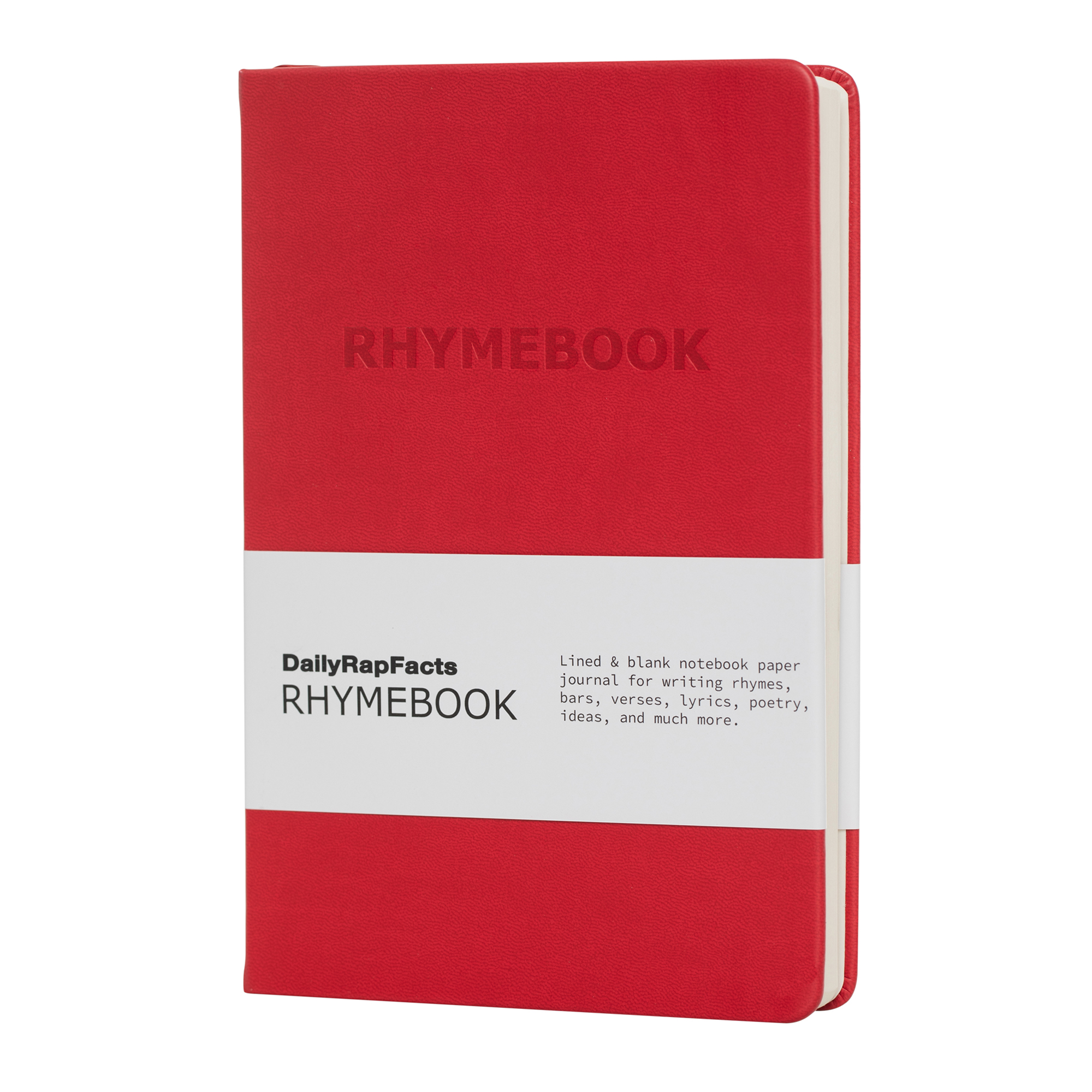 RHYMEBOOK: Songwriting Notebook Journal (Red)