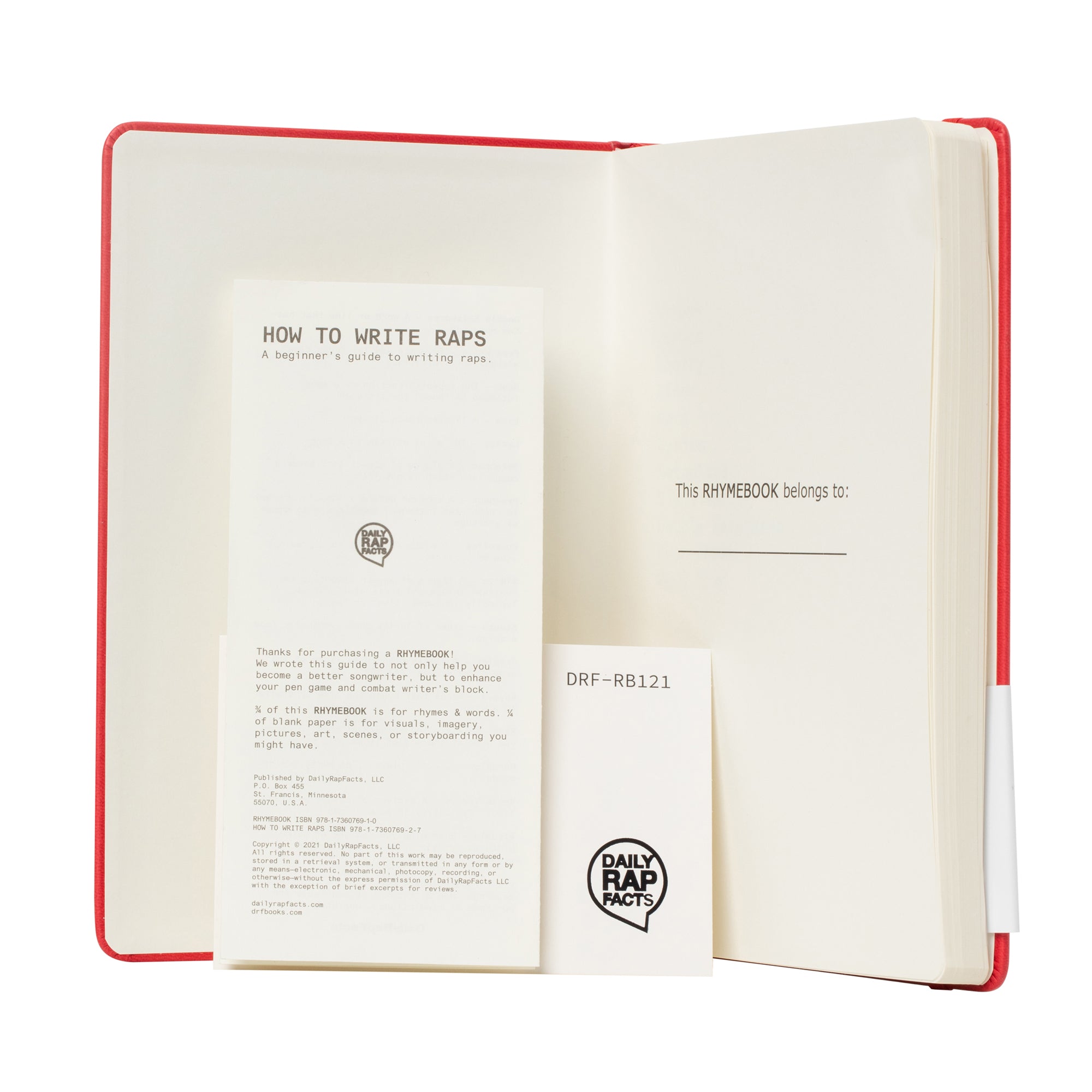 RHYMEBOOK: Songwriting Notebook Journal (Black)