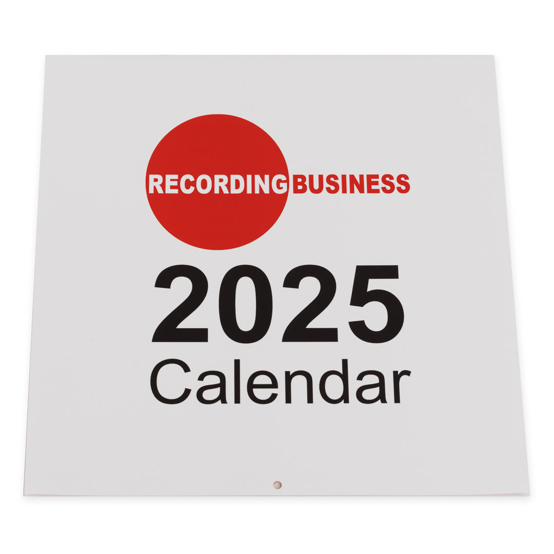 Recording Business 2025 Calendar
