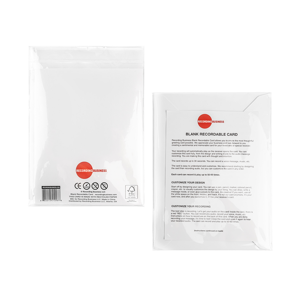 Blank Recordable Greeting Card