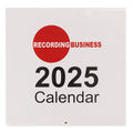 Recording Business 2025 Calendar