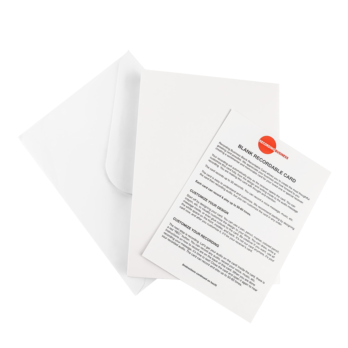 Blank Recordable Greeting Card