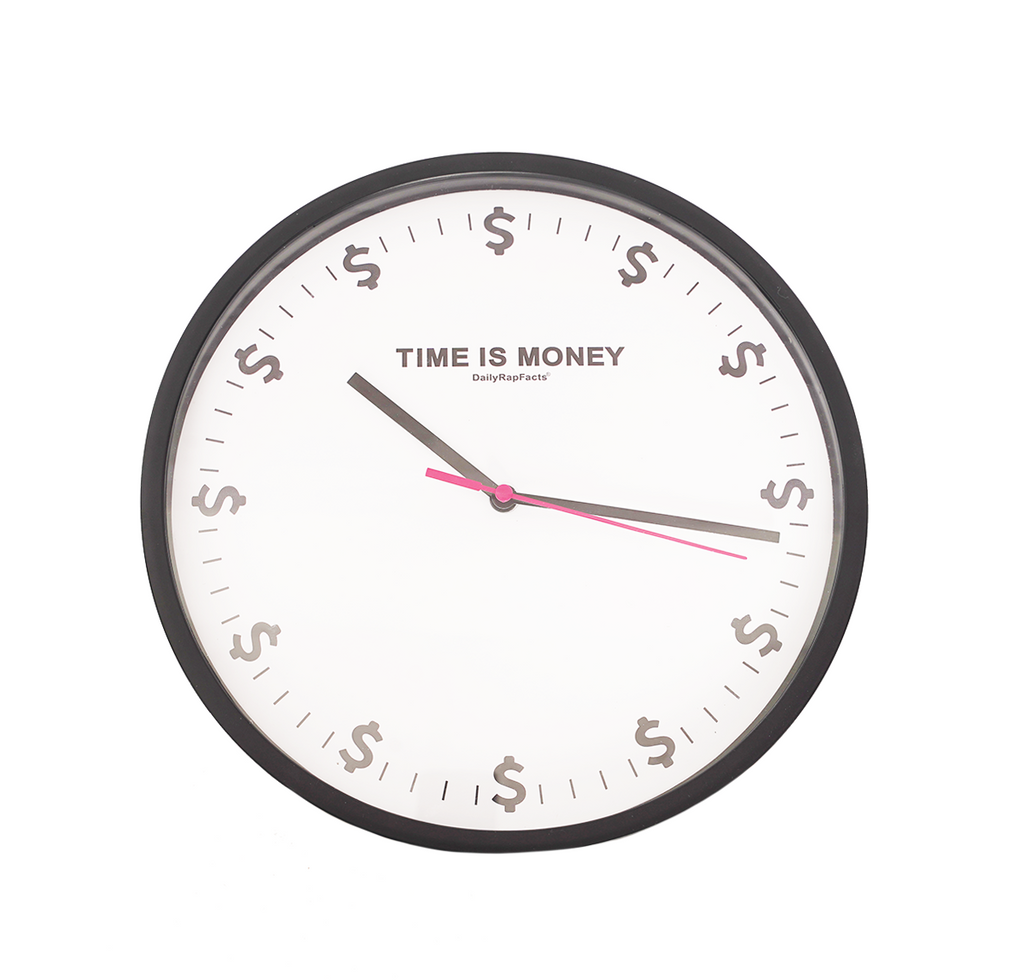 Time Is Money Wall Clock