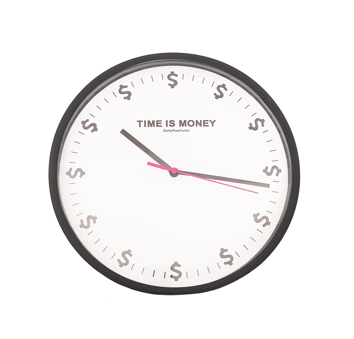 Time Is Money Wall Clock