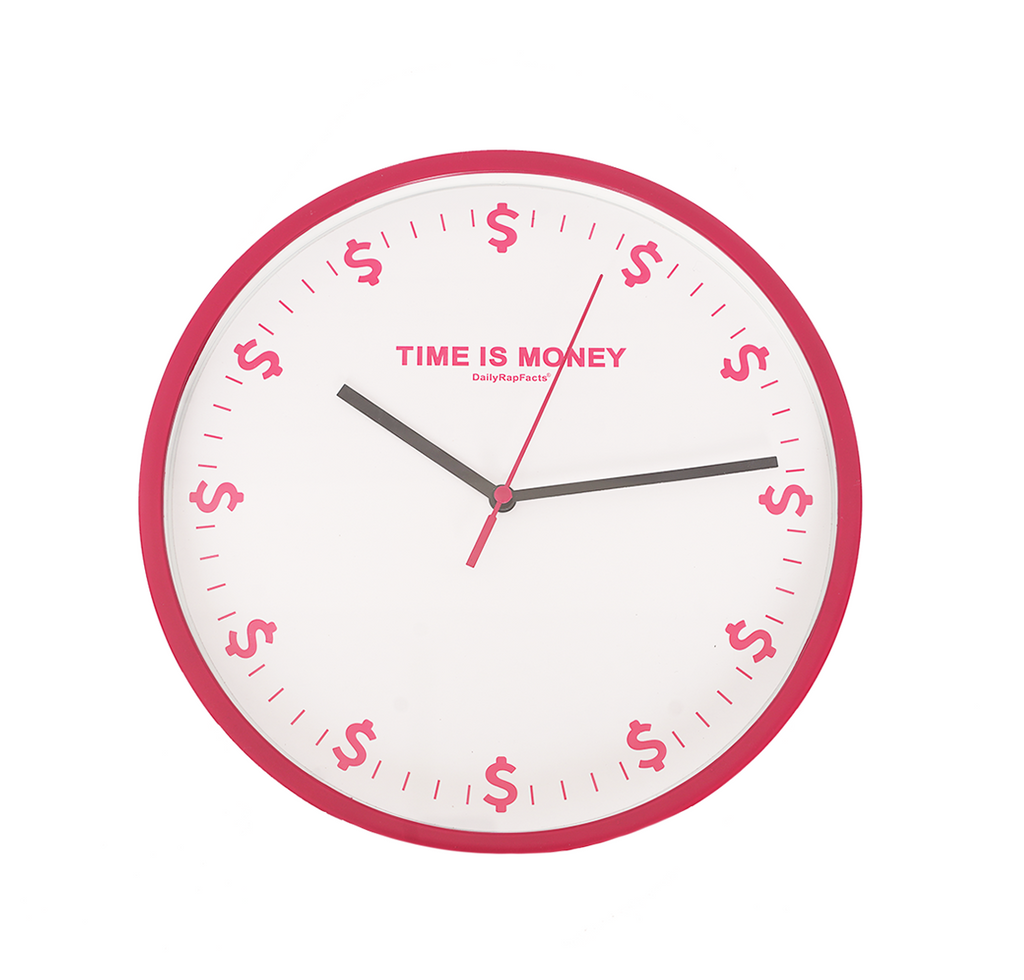 Time Is Money Wall Clock