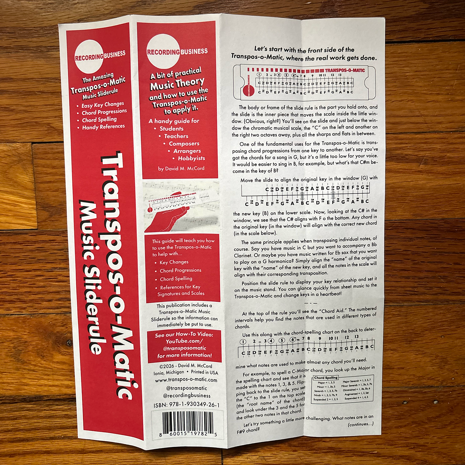 Transpos-O-Matic Music Slide Rule