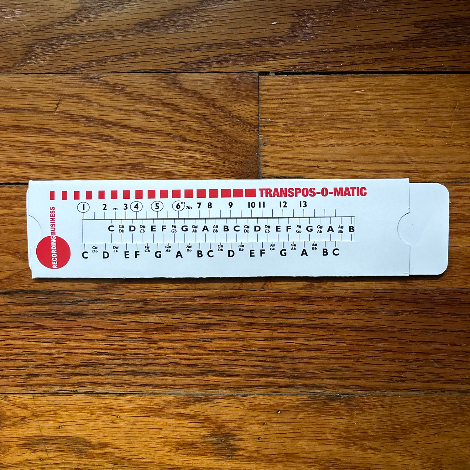 Transpos-O-Matic Music Slide Rule
