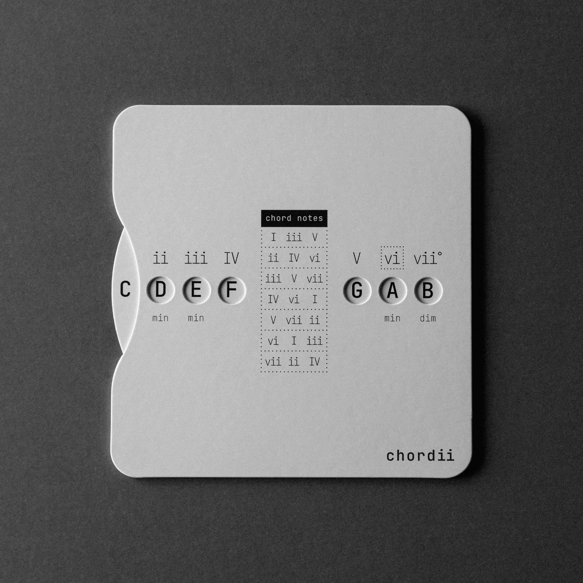 Chordii Music Theory Wheel (Chord Wheel for Songwriting & Learning)